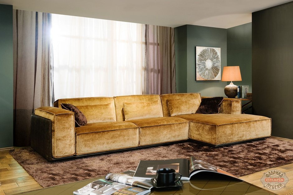 Прямой диван лофт от Selecta