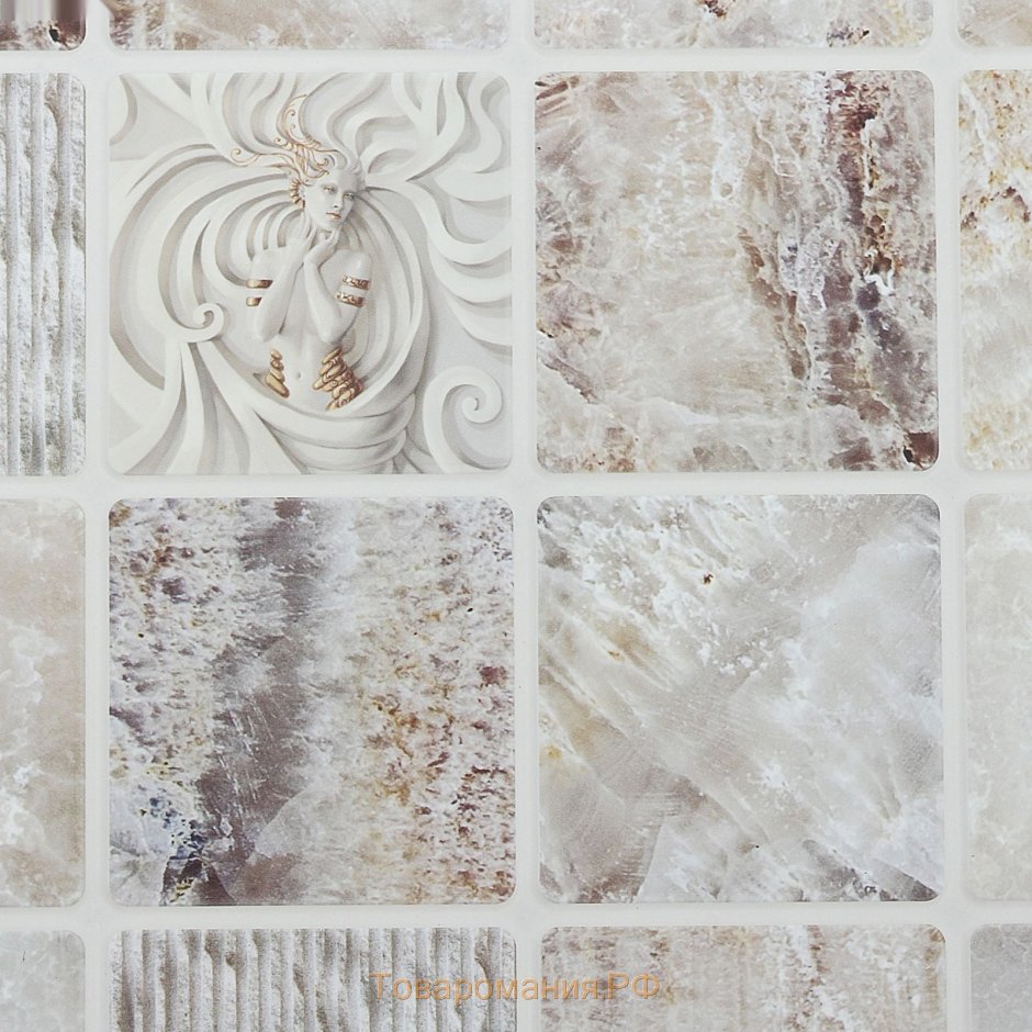 Панель ПВХ декоративная 480х955мм мозаика мрамор Венецианский