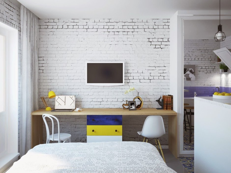 Интерьер студии 24 м