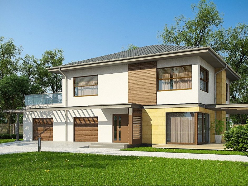 Z500 проекты двухэтажных домов с террасой
