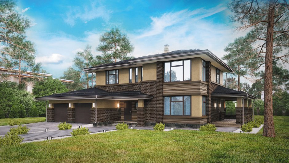 Коттедж с большой террасой