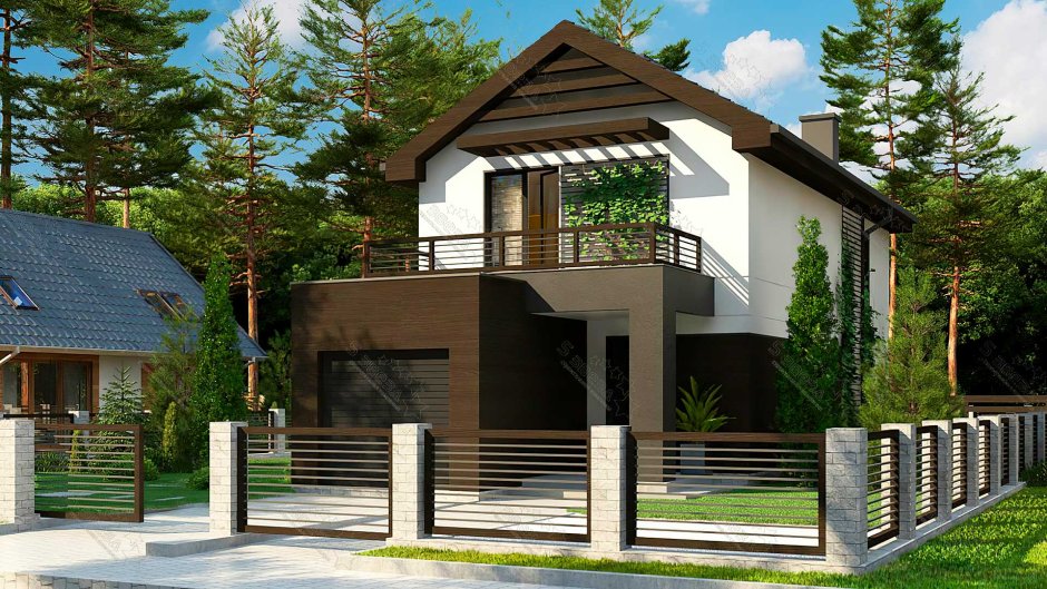 Дом на узком участке