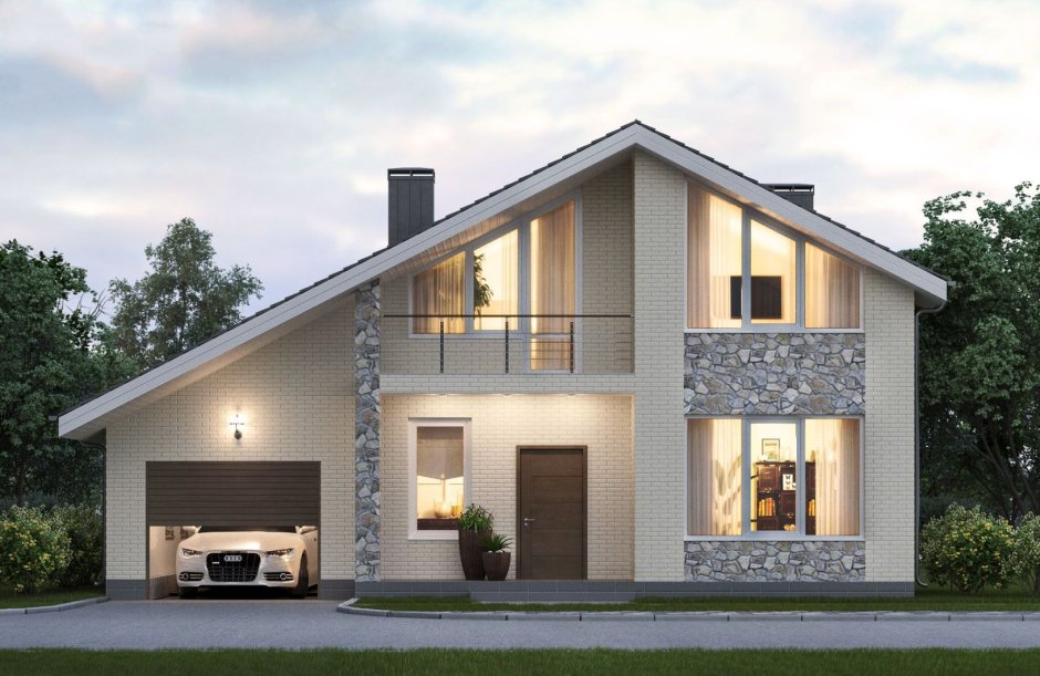 Каркасный дуплекс 160 м2