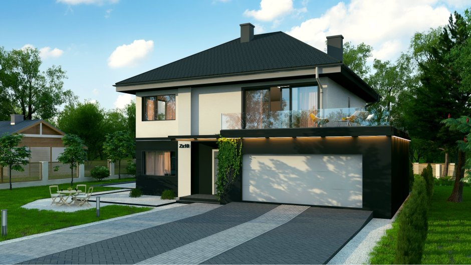 Проект дома zx10 зеркальный вид