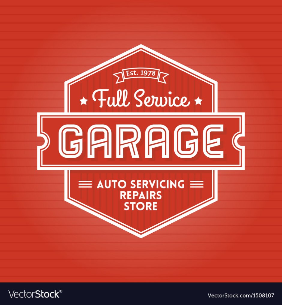 Вывеска Garage service