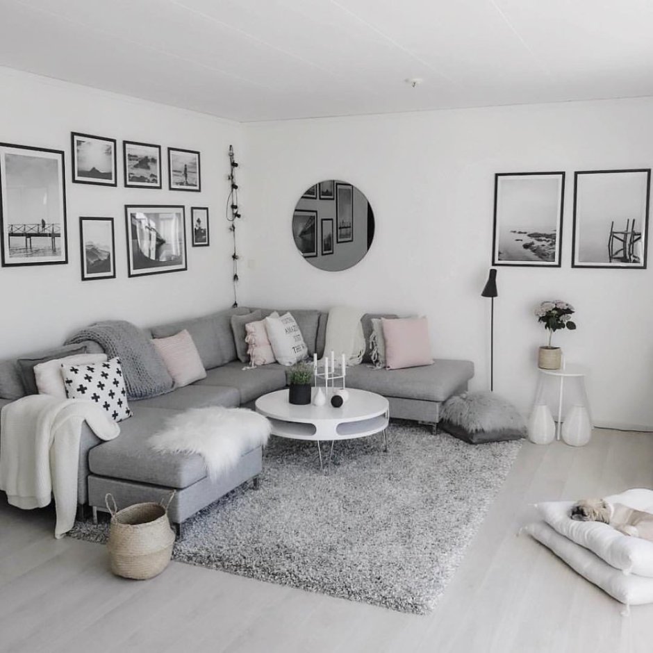 Серо белый дизайн