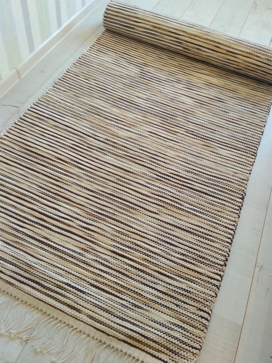 Деревянный коврик на балкон