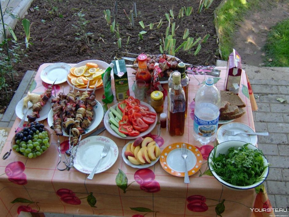 Застолье с шашлыком
