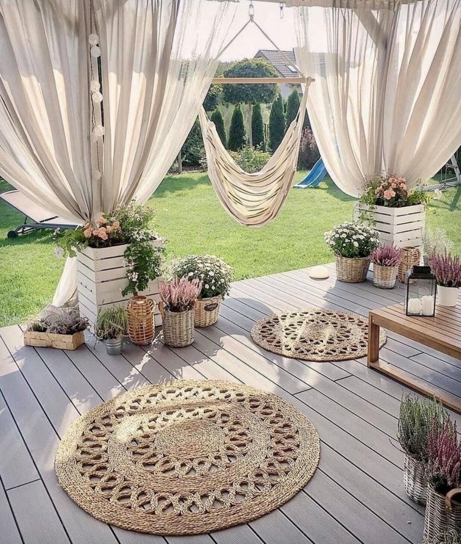 Декор веранды на даче