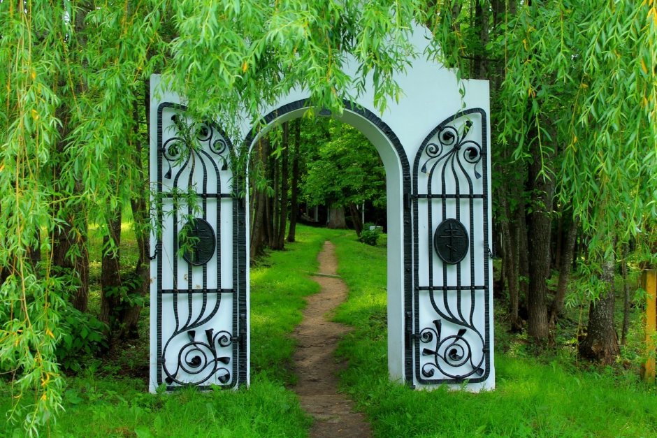 Чайковые ворота естественная арка
