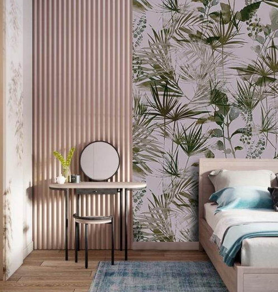 Комбинирование обоев в интерьере