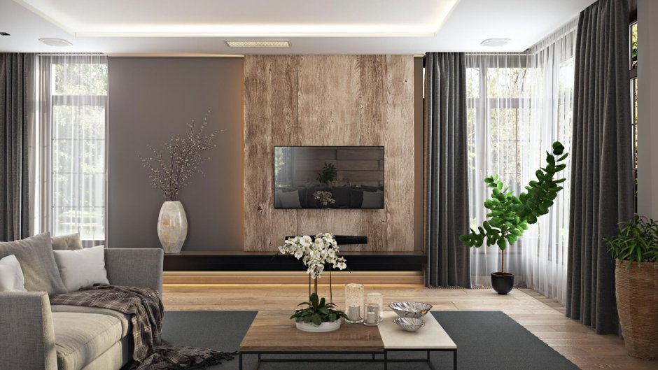 Стеновые панели для гостиной в современном стиле