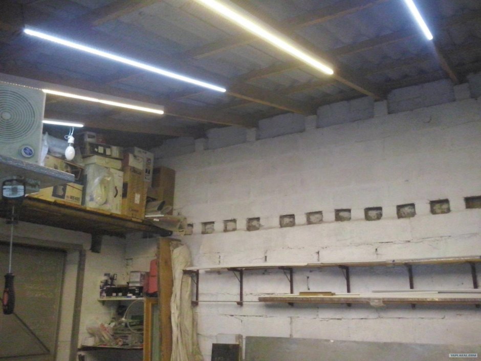 Светодиодная подсветка в гараже