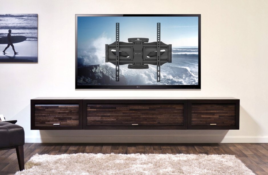 Тумба под телевизор 60*200*45см белая GD-tv004