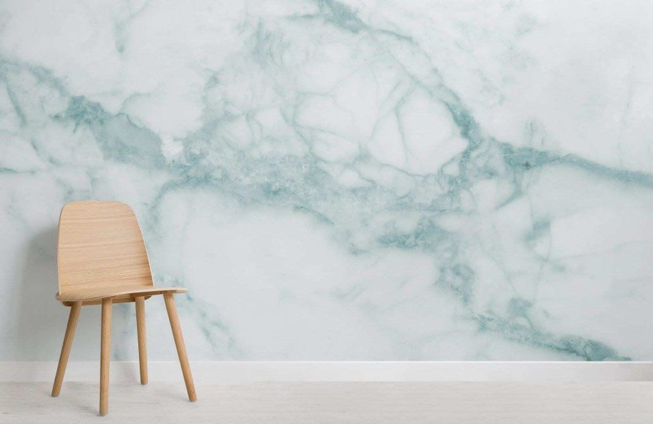 White & Gold Marble Wallpaper Mural
