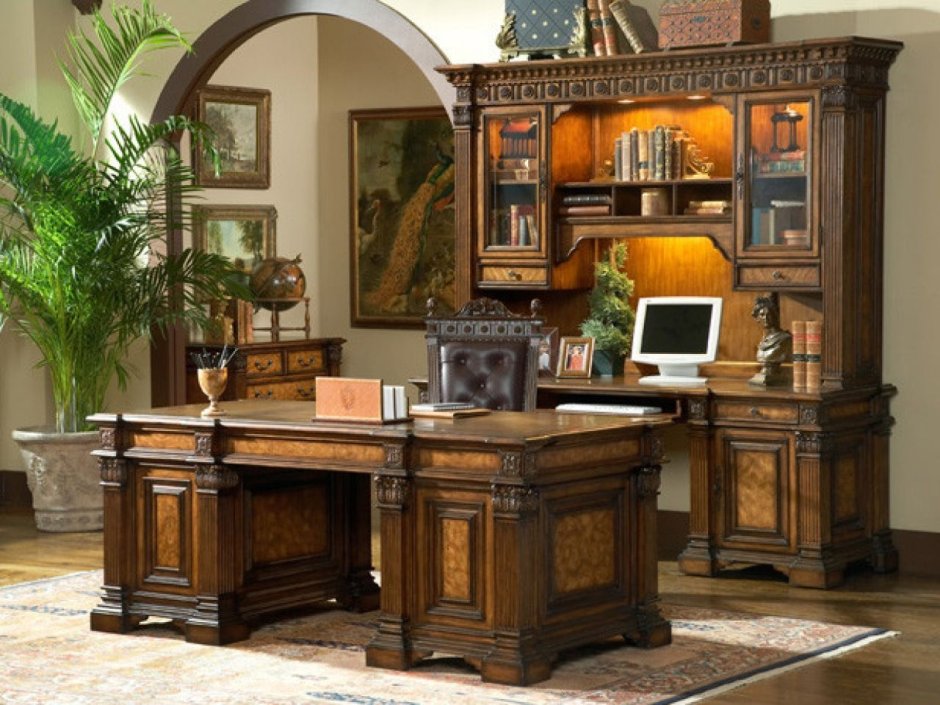 Modern Mahogany Desk