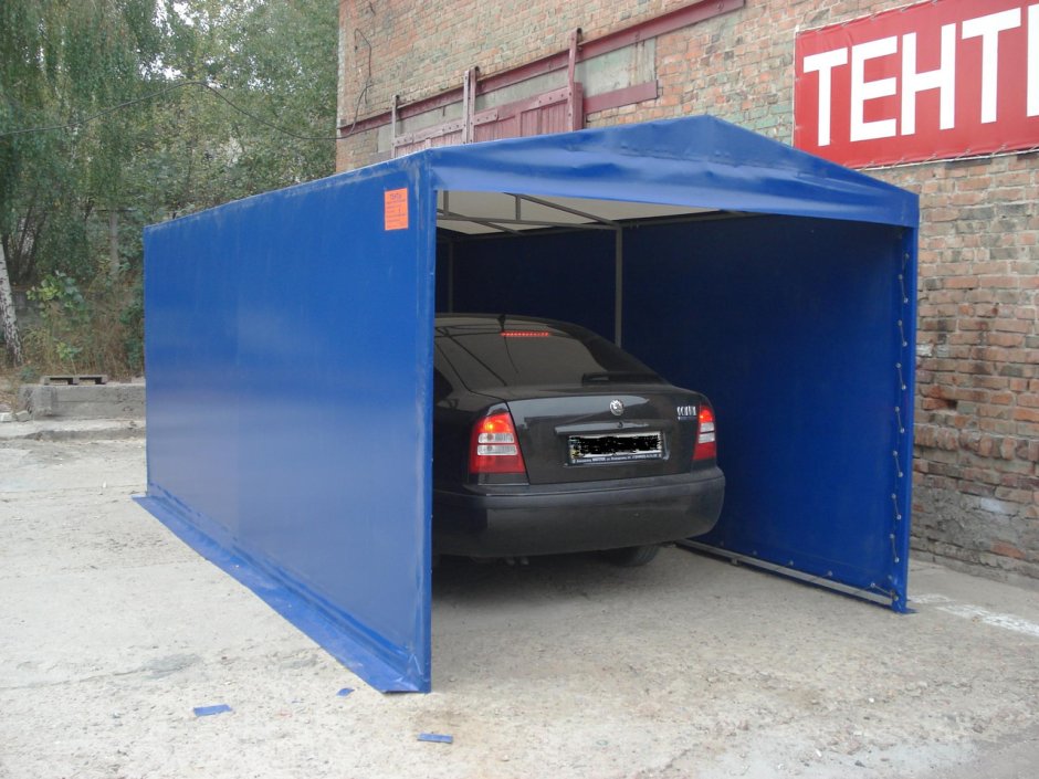 Гараж из тента для автомобиля