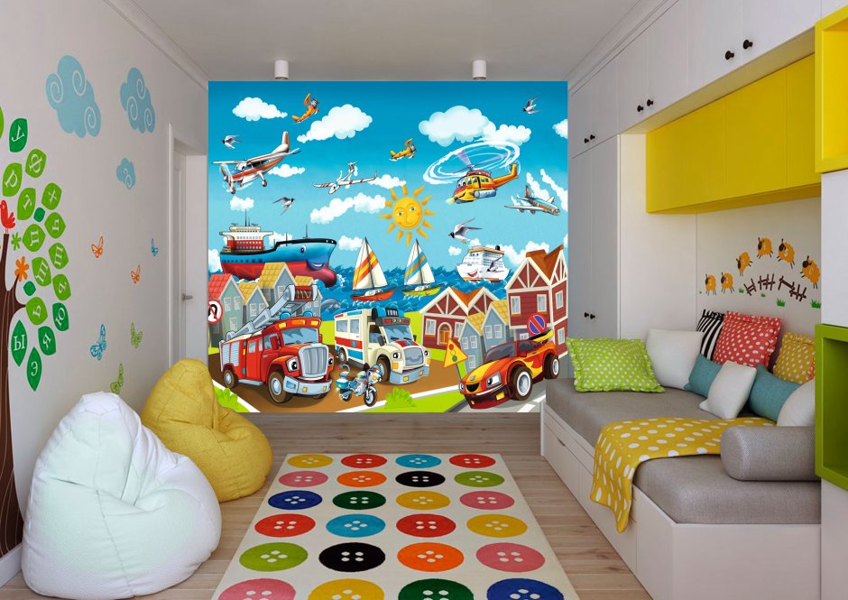 Фреска для детской комнаты мальчикам