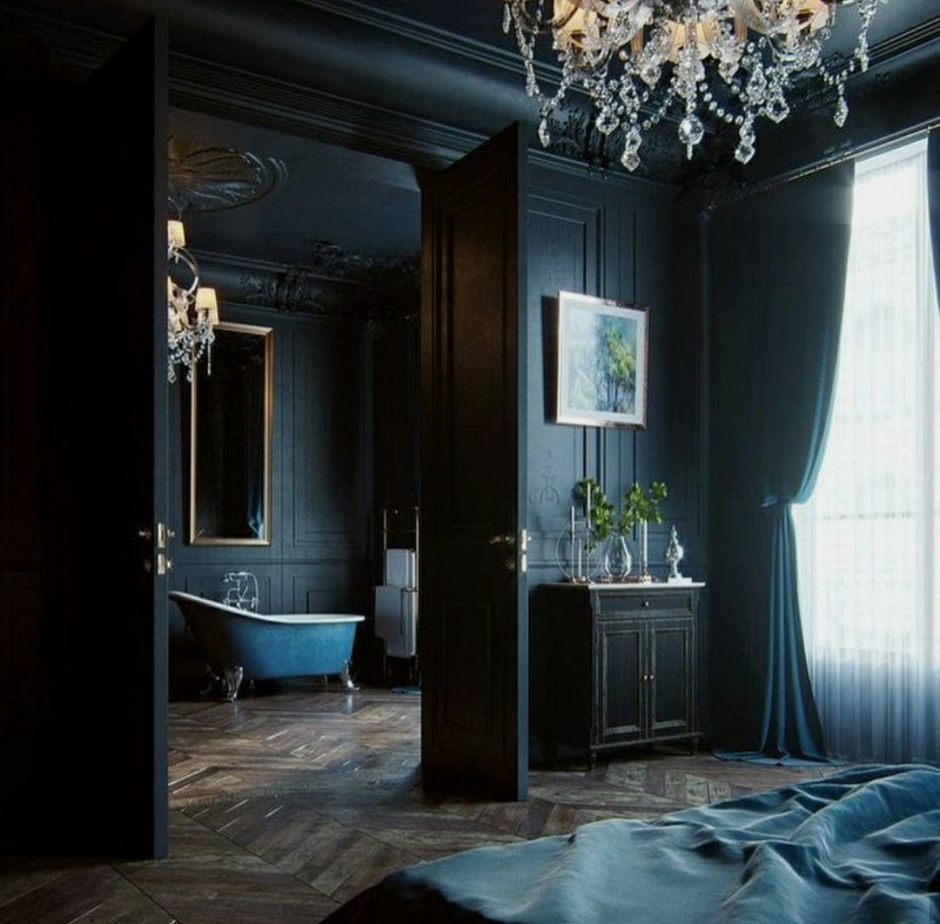 Комната в темном стиле