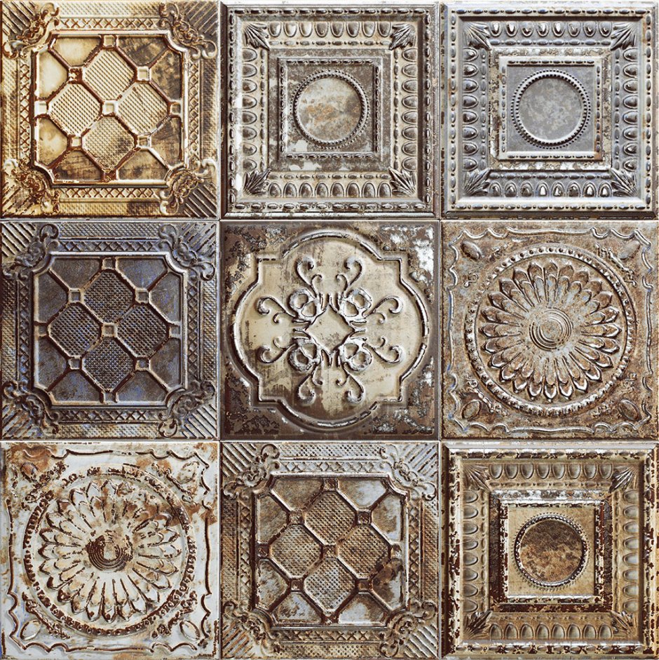 Настенная плитка Mainzu tin-Tile Rusty Mix 20x20