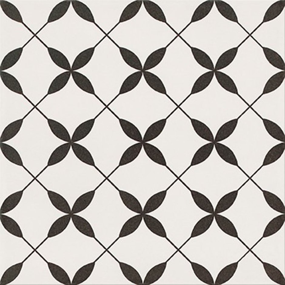 Плитка керамогранит пэчворк Clover Black Опочно 30х30