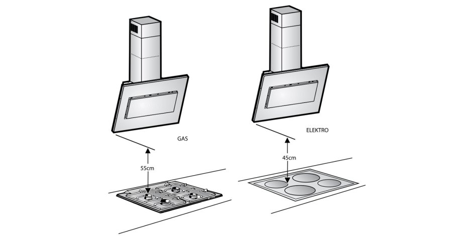 Схема монтажа кухонной вытяжки