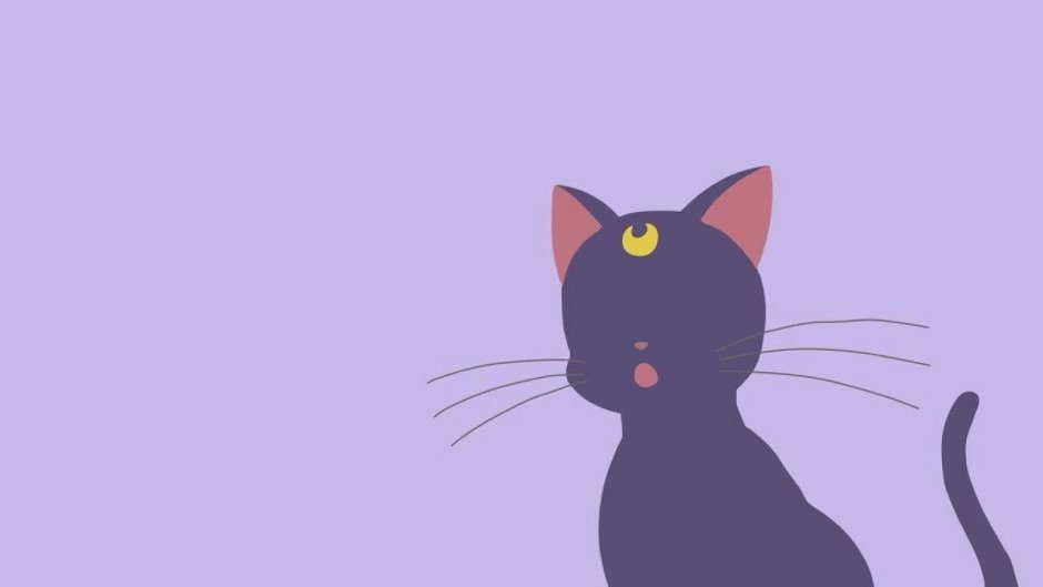 Аниме кот Минимализм
