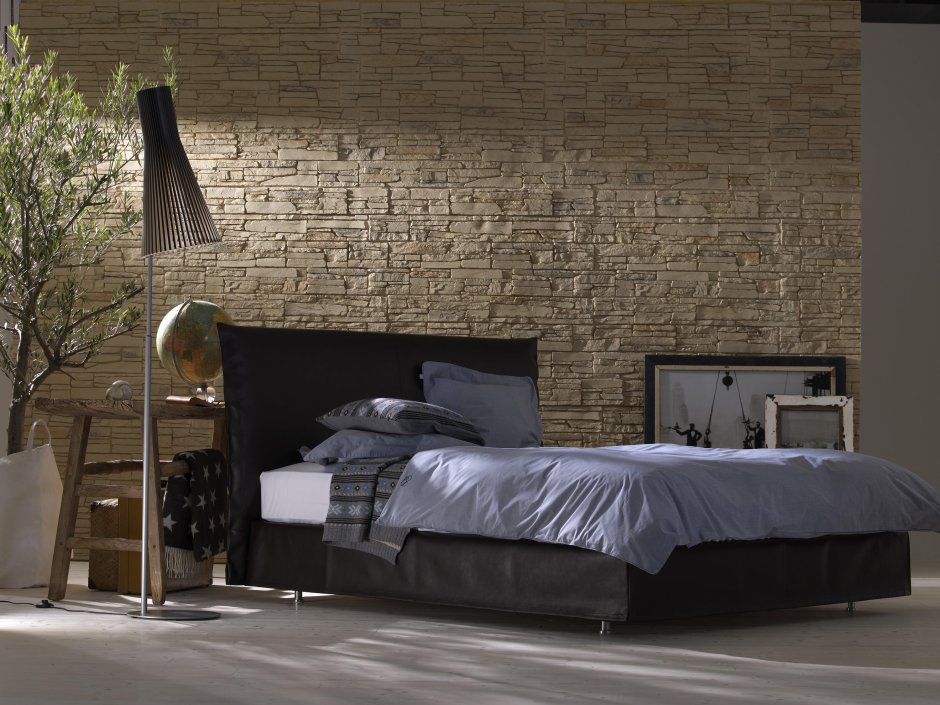 Кровать подголовье черная лофт