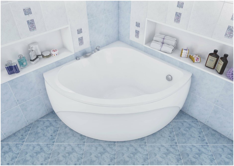 Угловая акриловая ванна Aquanet Fregate 120x120