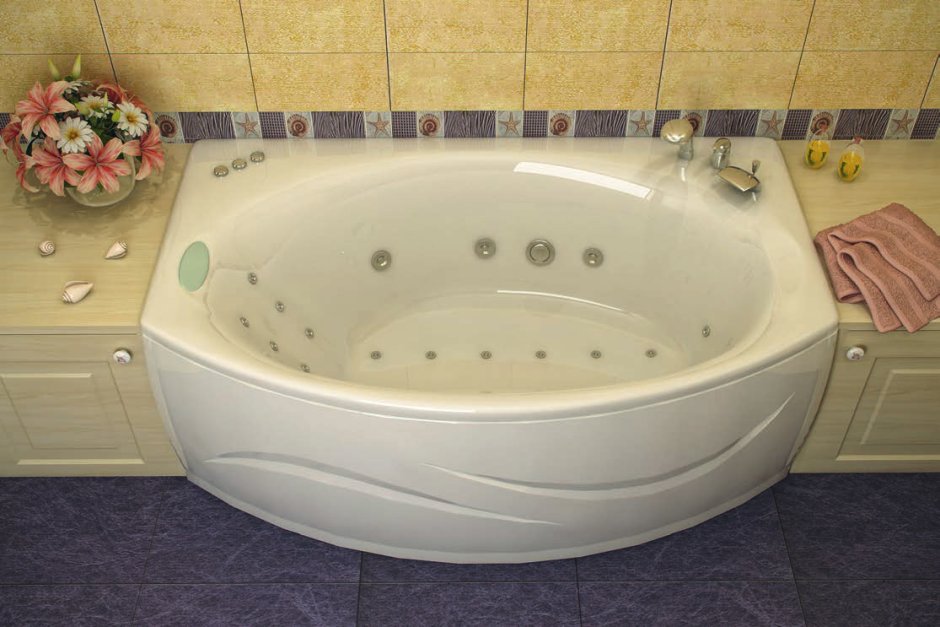 Ванна Aessel Огайо акрил угловая