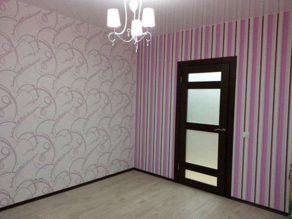 Варианты оклейки комнаты