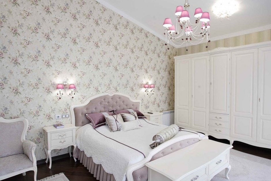 Белая спальня в стиле Прованс