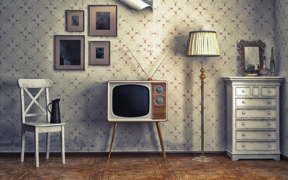 Ретро интерьер