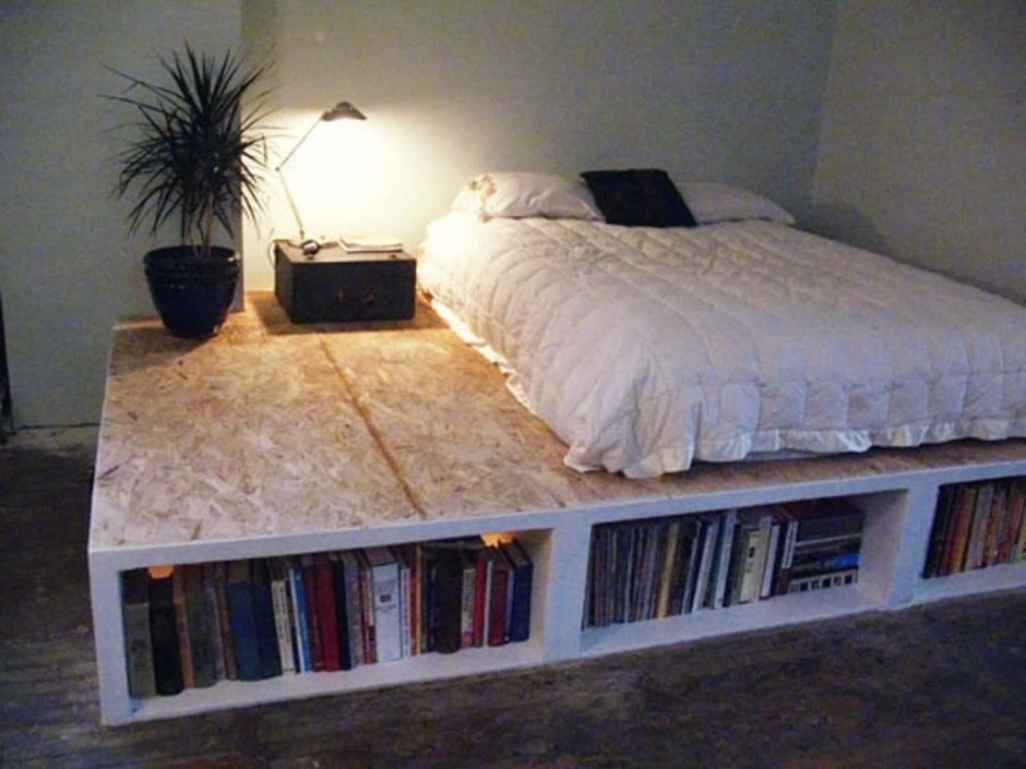Самодельная кровать подиум