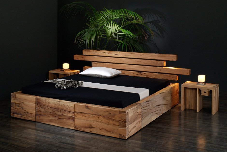 Модные деревянные кровати