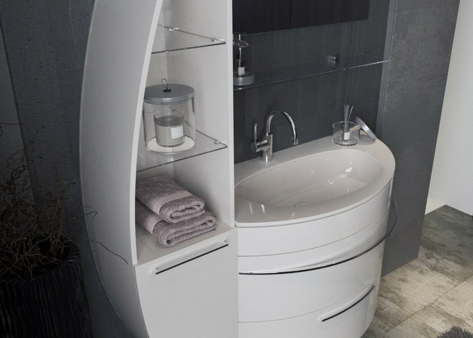 Тумба с раковиной de Aqua Эскалада 100 l