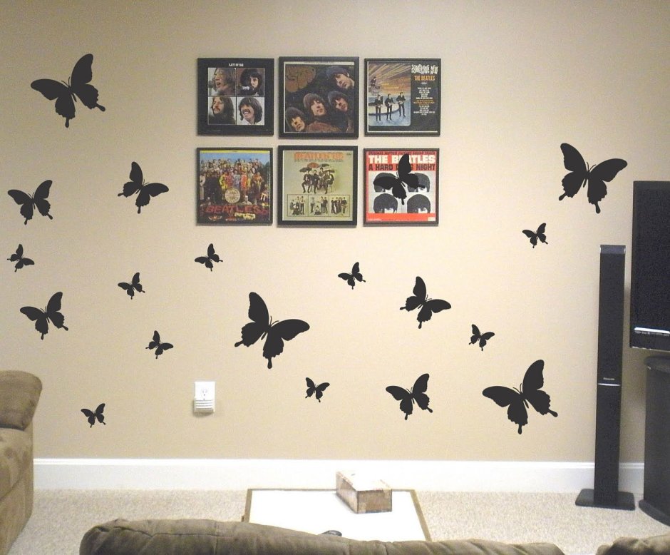 Бабочки интерьерные на стену