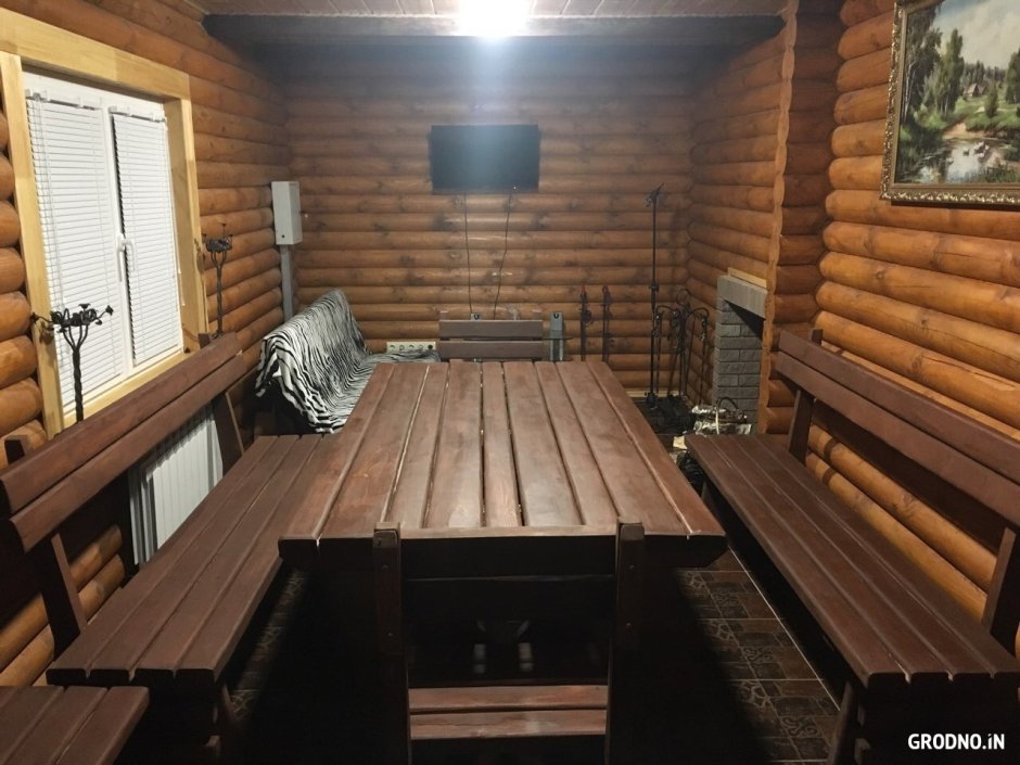 Предбанник в финской сауне