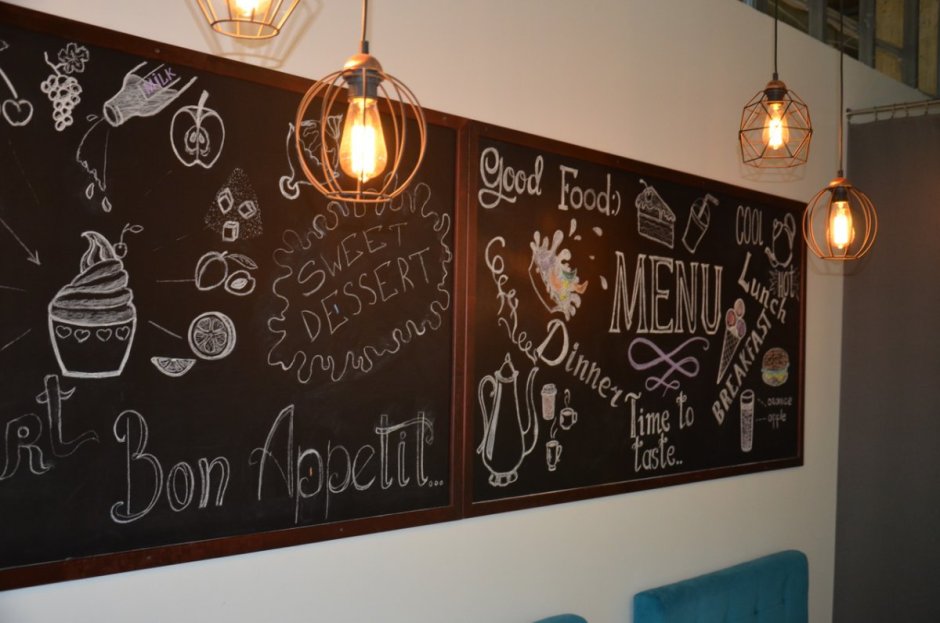 Графитная доска в интерьере