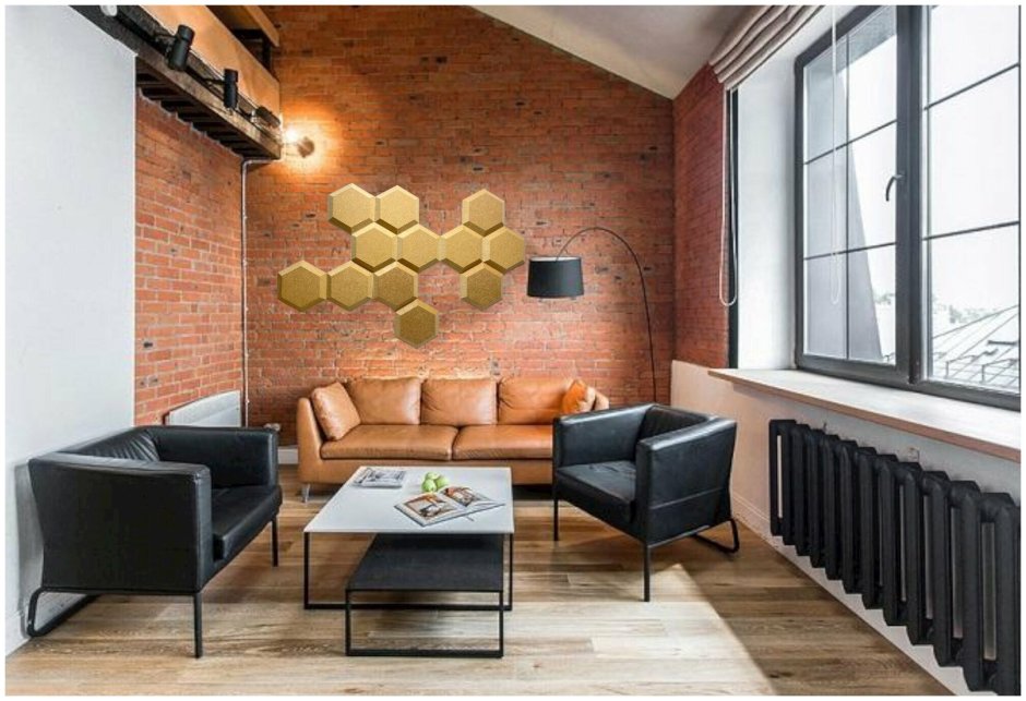 Терракотовый в лофте