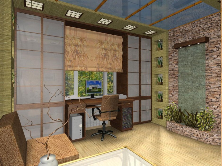 Бамбук в интерьере