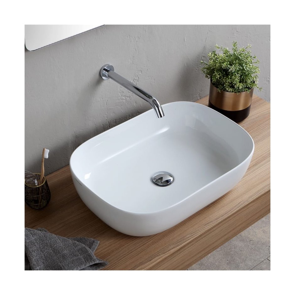 Раковина 50 см Scarabeo Square 8025/d