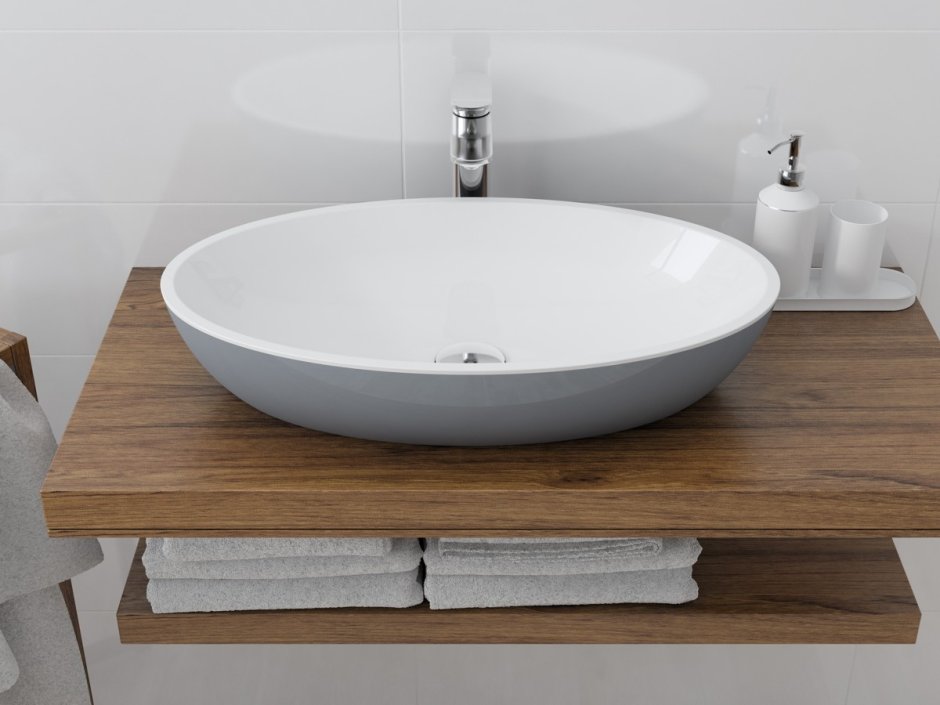 OMNIRES Siena умывальник настольный Marble+, 60 x 35 см
