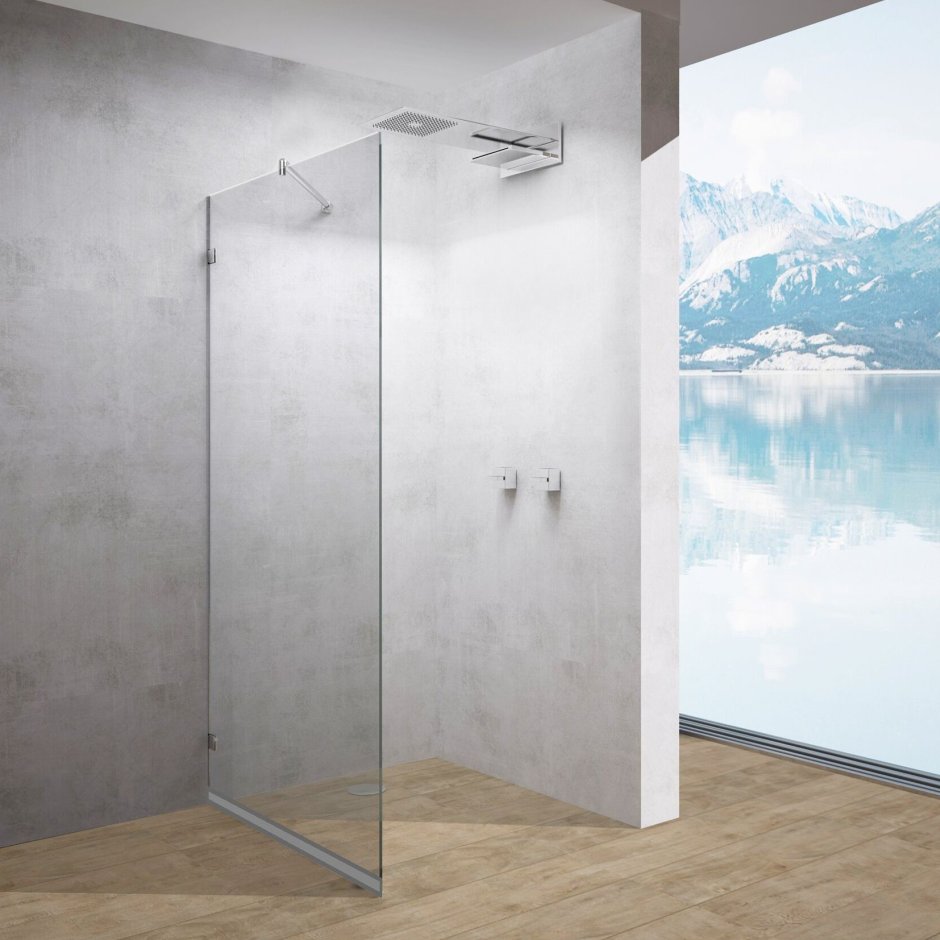 Душевая перегородка стеклянная Cascade март 90х195