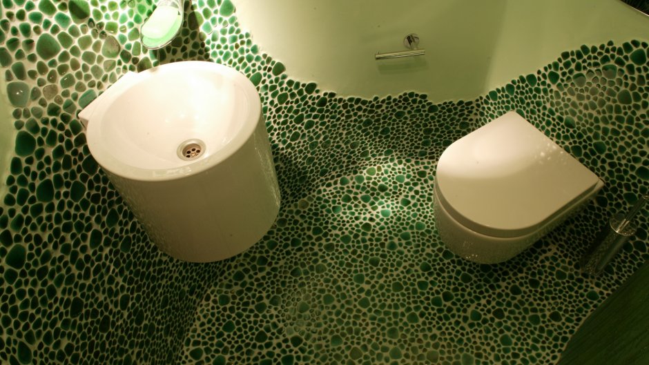 Плитка мозаика для пола в ванной