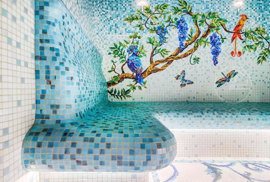 Мозаика Bisazza в хамаме