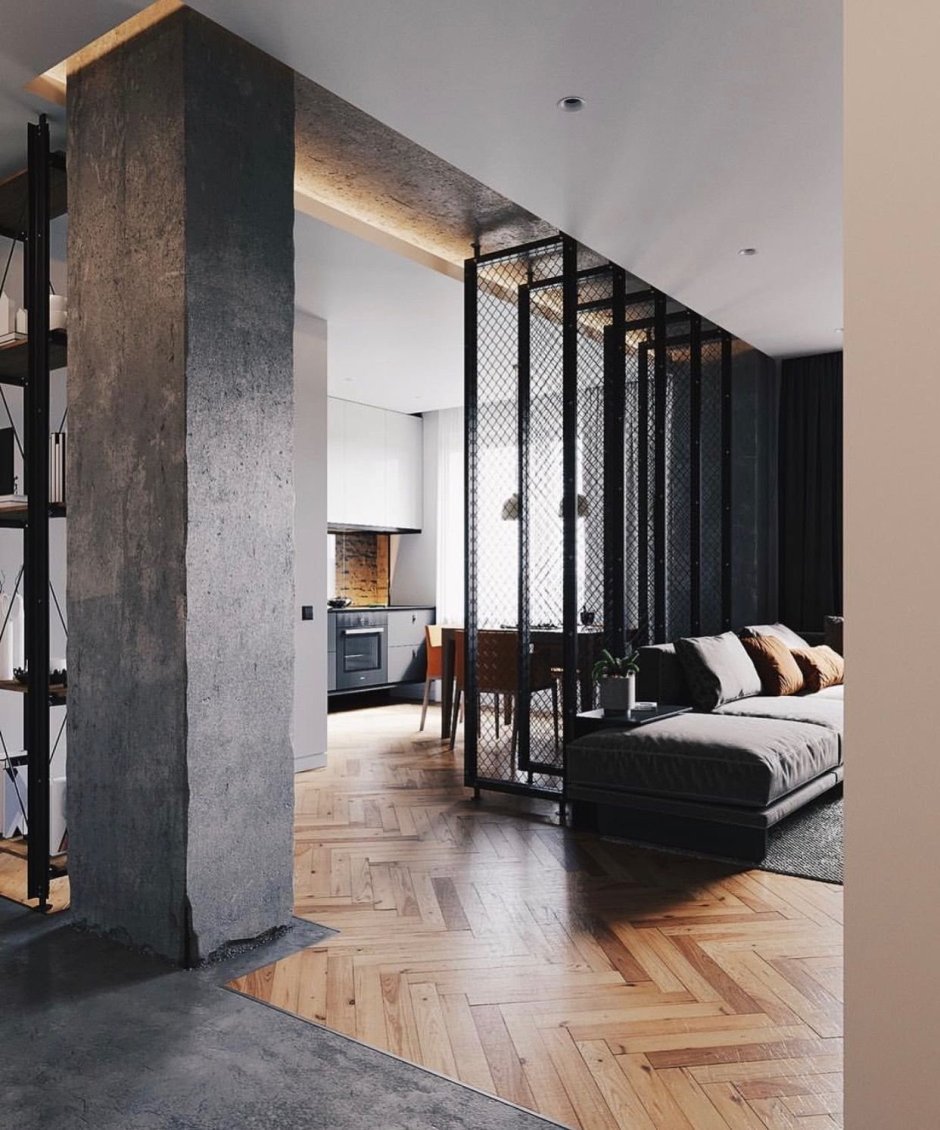 Перегородки лофт для зонирования