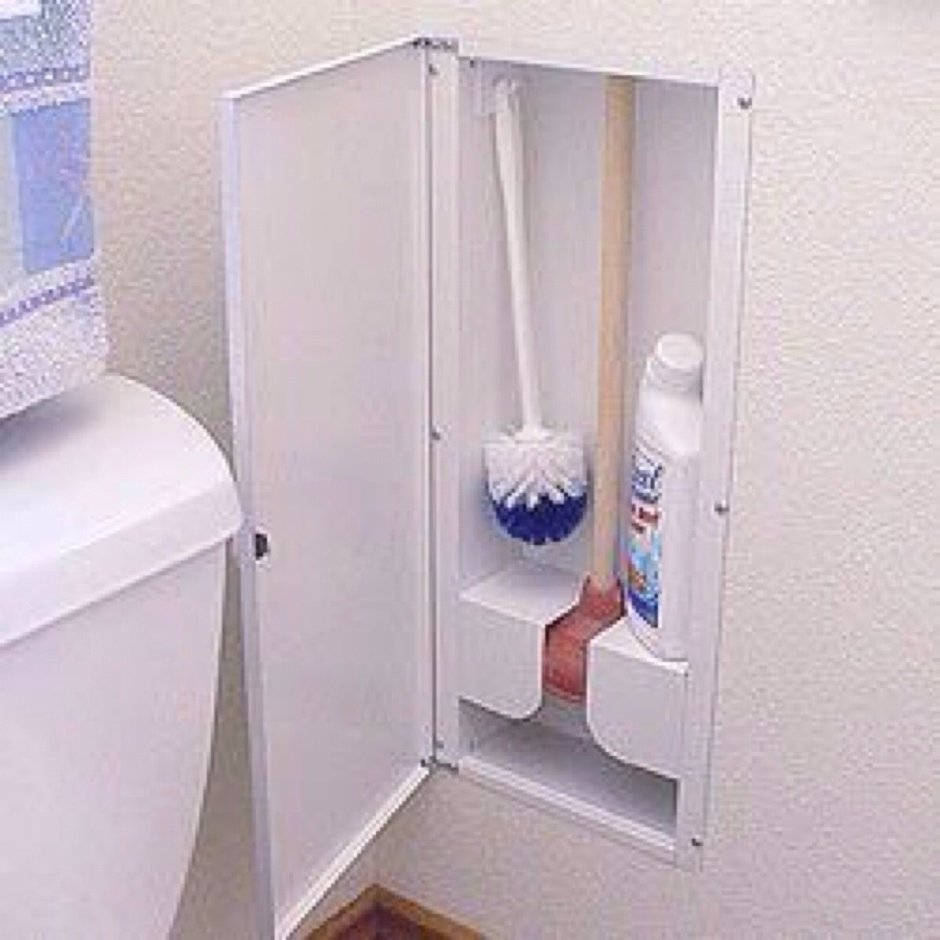 Шкаф для швабры и ведра в туалет