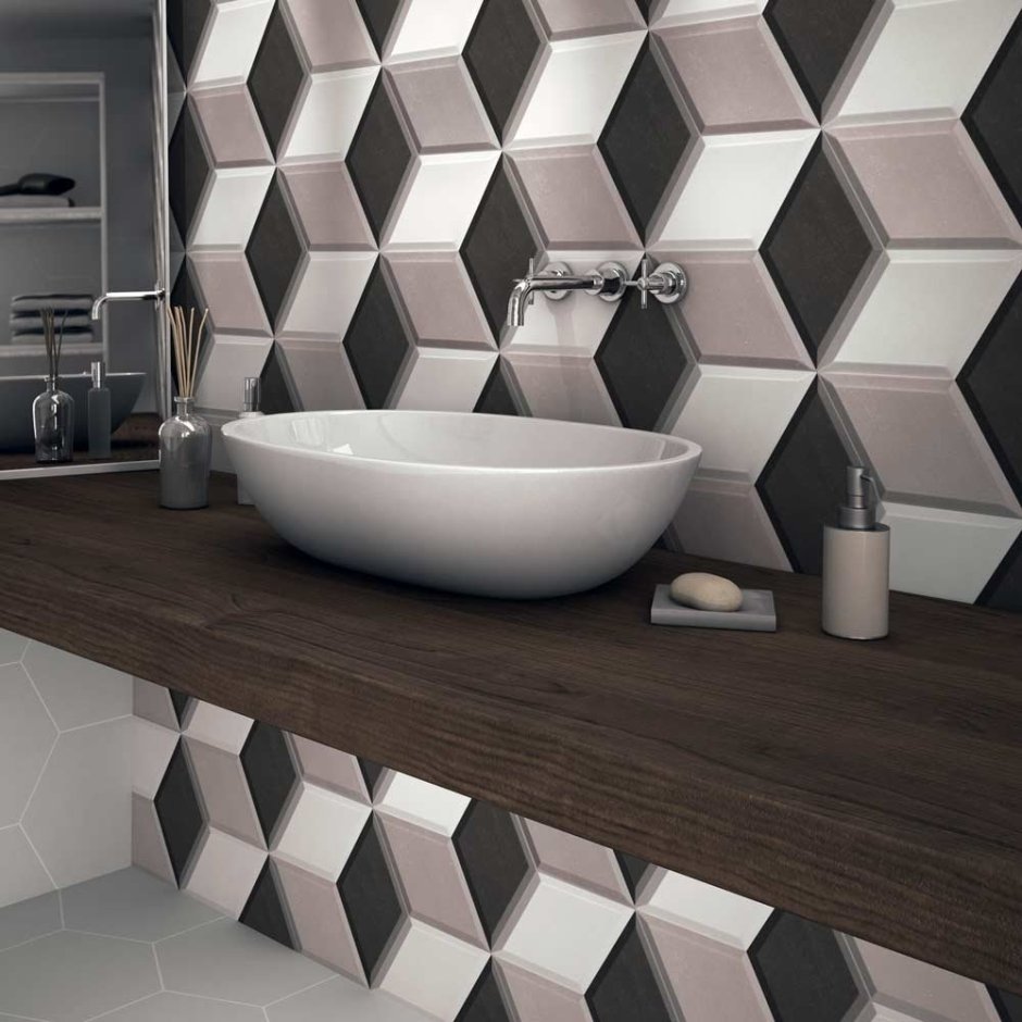 Керамогранит Diamond Waves Anthracite 40x70