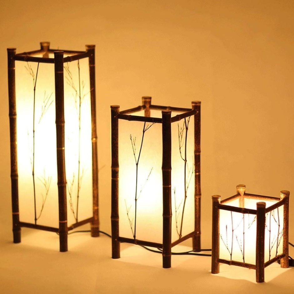 Напольные светильники в японском стиле